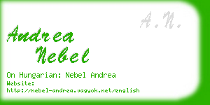 andrea nebel business card